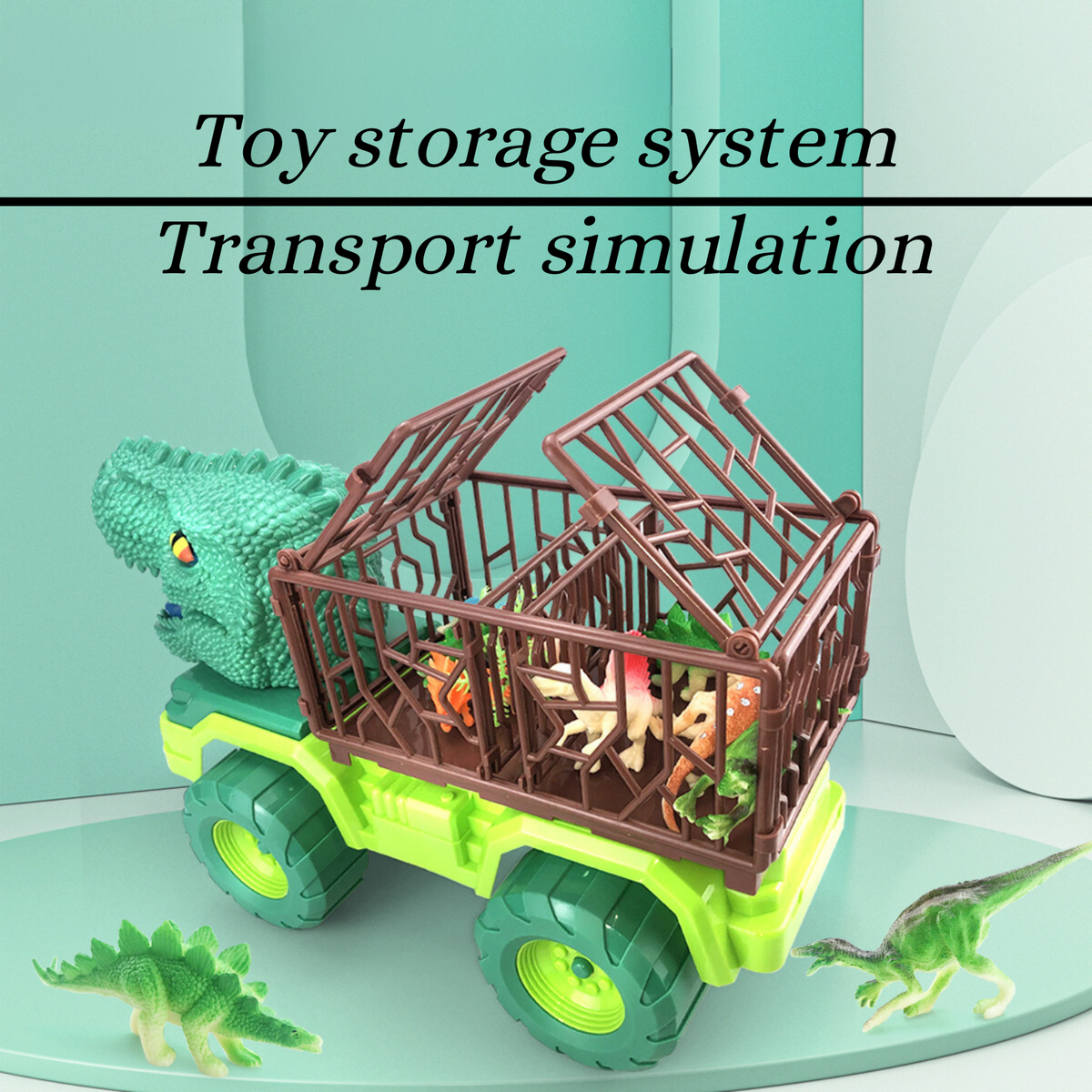 Dinosaur Carrier Truck — 33 Pieces - photo 2