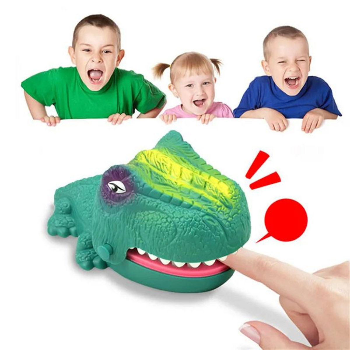 Juguetes de dinosaurios para morderse los dedos Juego de dentista de dientes