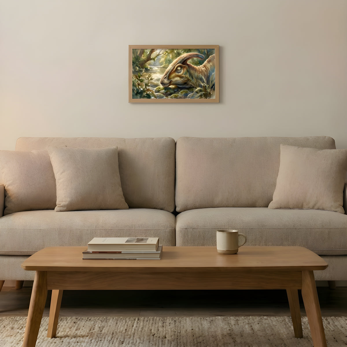 Parasaurolophus | Sleeping Dinosaurs Posters – 30 × 20 cm (11.8 × 7.9 in)