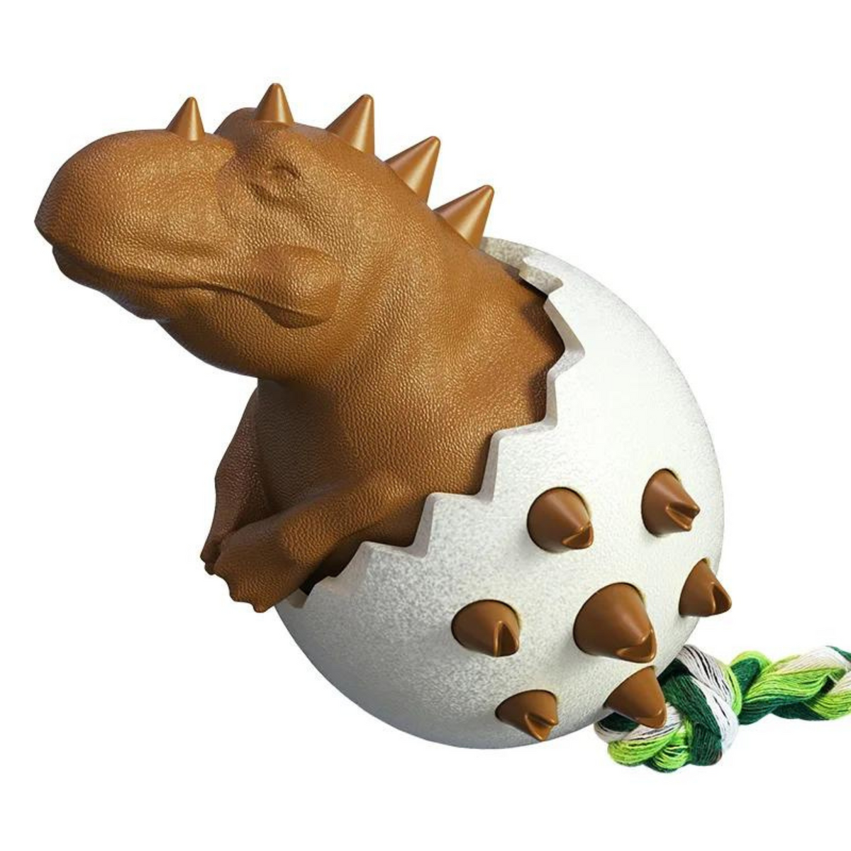 Hatching Dinosaur Dog Toy - Brown - photo 3