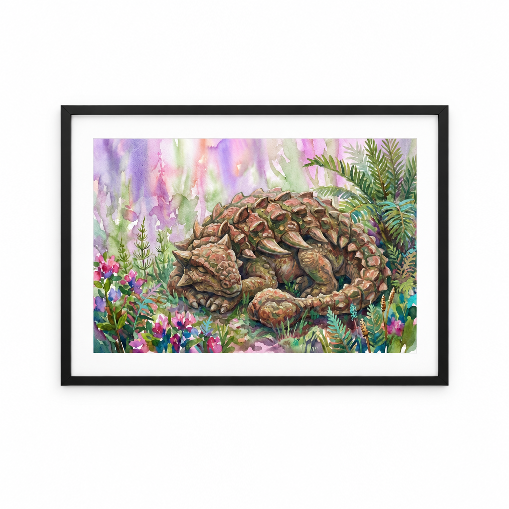 Ankylosaurus | Sleeping Dinosaurs Posters