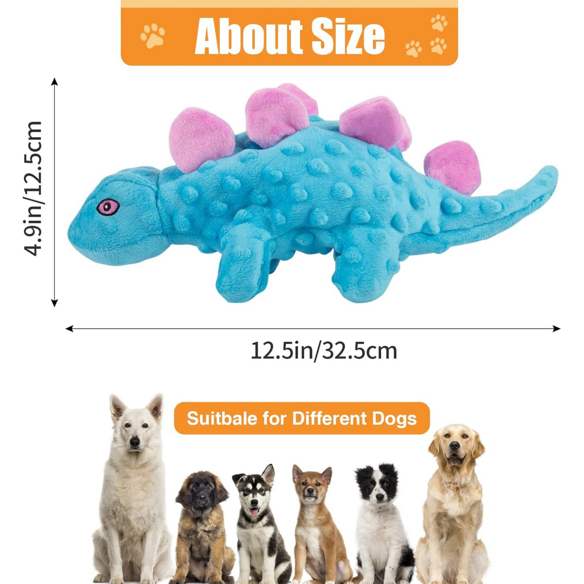 Stegosaurus Dog Toy - photo 5