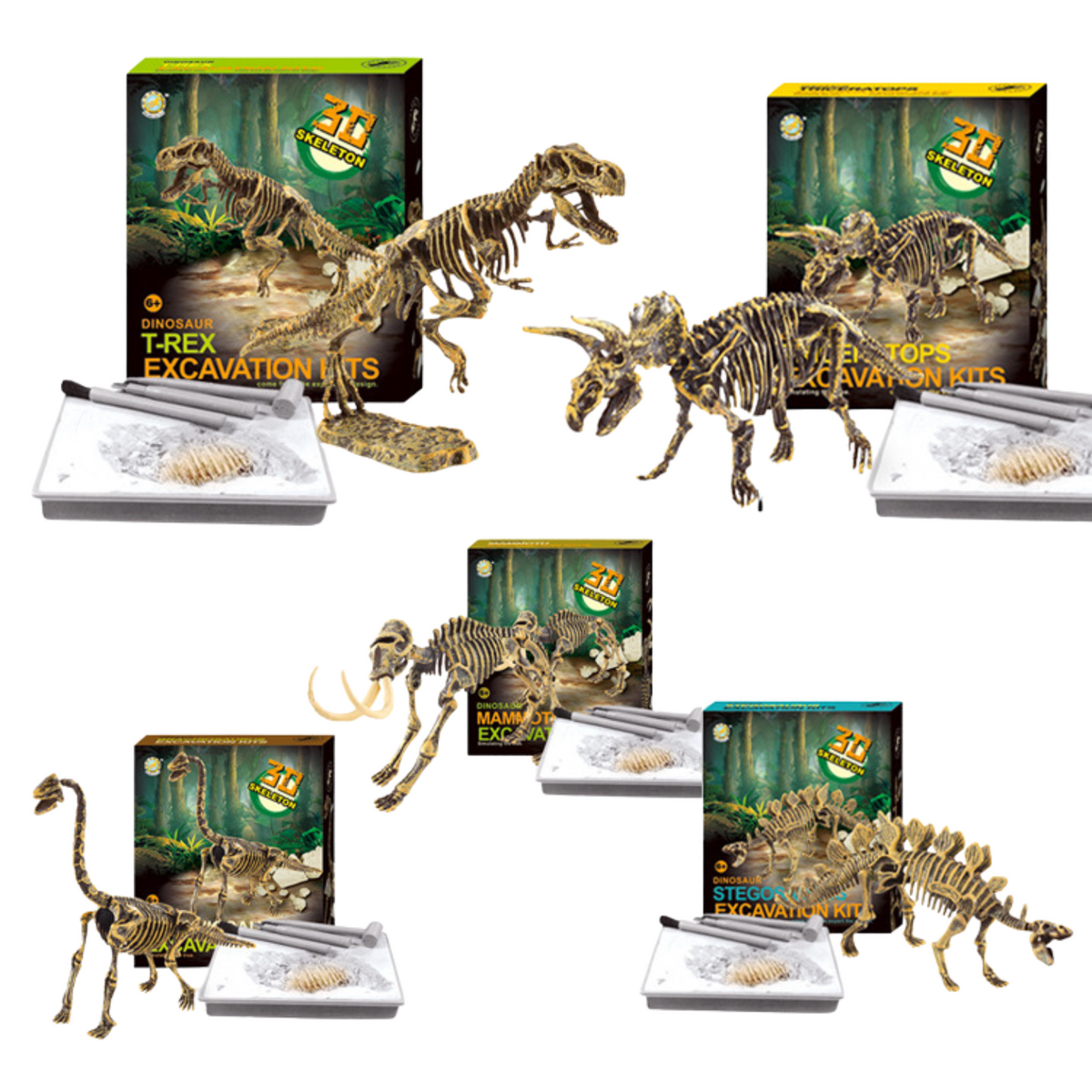 Dinosaur toys Excavation Kit - 5-pack - photo 2