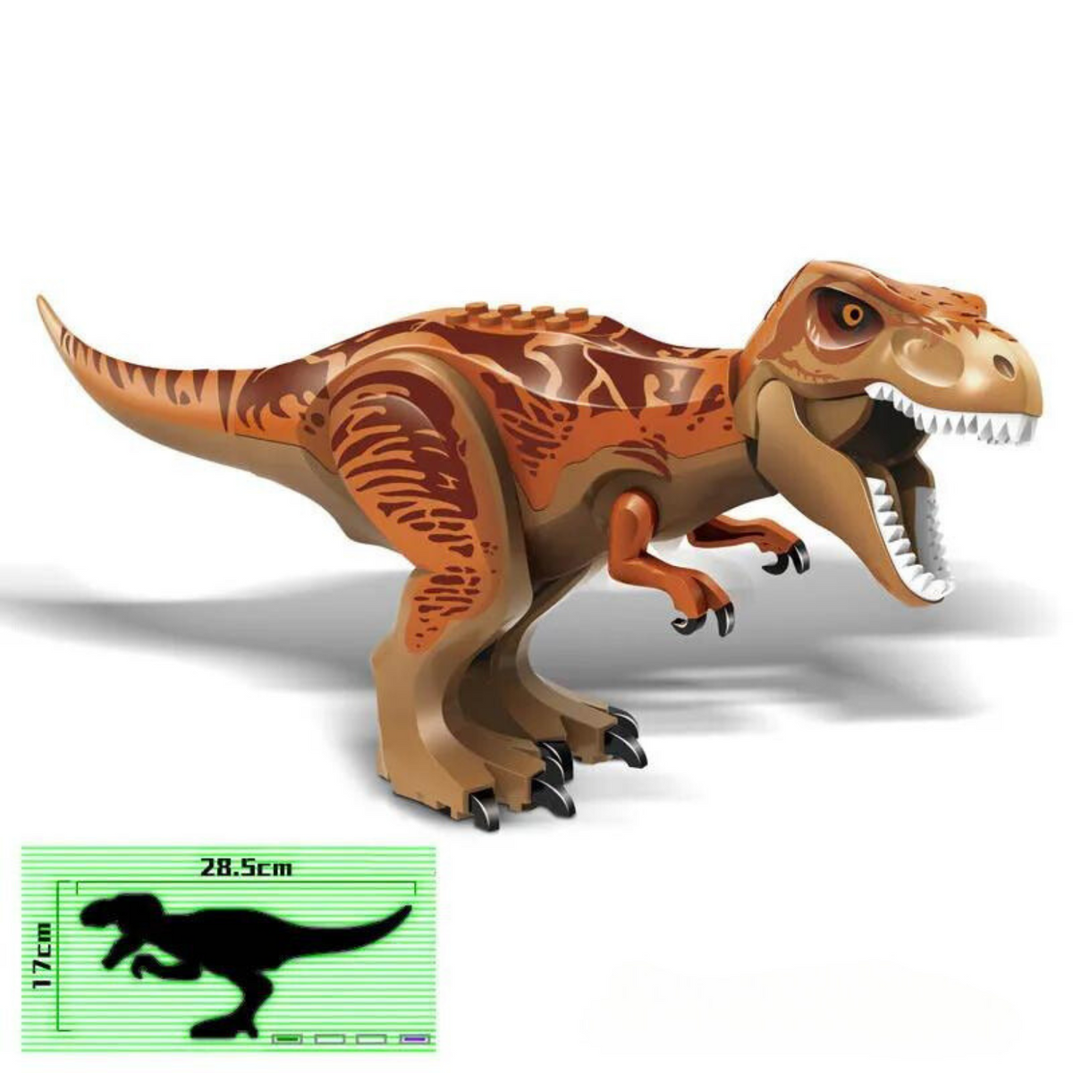 Dinosaur Building Figures – Orange T-Rex