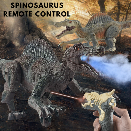 Ferngesteuerter laufender Spinosaurus-Dinosaurier – leichtes Jagen, Sprühen, Brüllen!