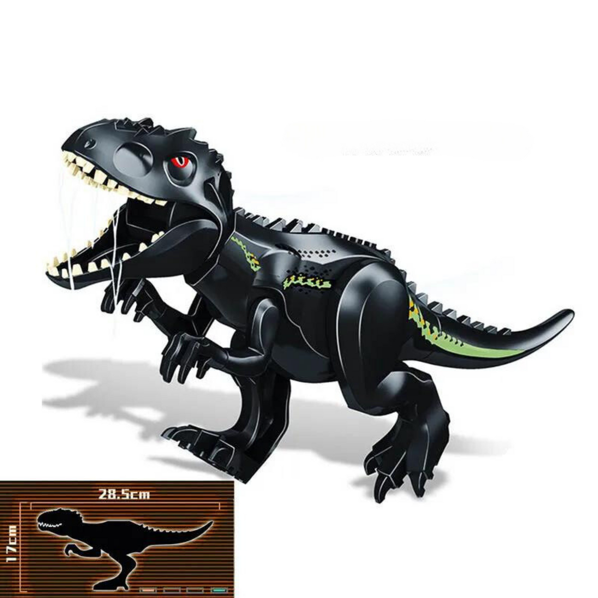 Dinosaurier-Baufiguren - Schwarzer Indominus Rex - photo 2