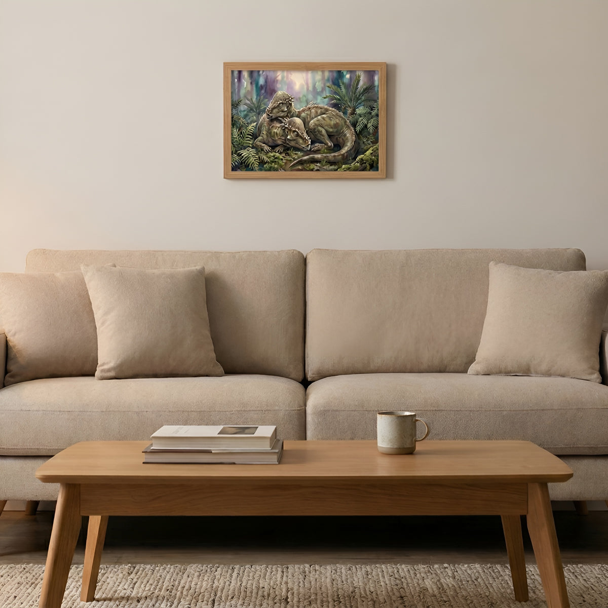 Pachycephalosaurus | Sleeping Dinosaurs Posters – 30 × 20 cm (11.8 × 7.9 in)