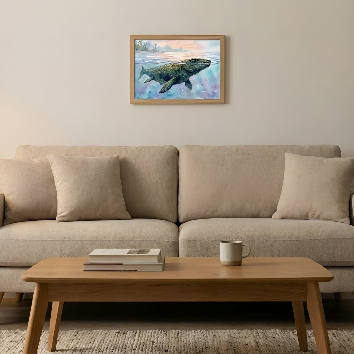 Mosasaurus | Sleeping Dinosaurs Posters – 30 × 20 cm (11.8 × 7.9 in)