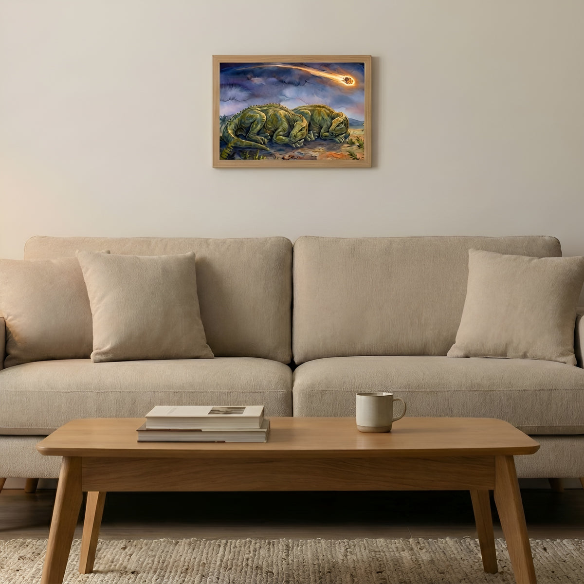 Iguanodon | Sleeping Dinosaurs Posters – 30 × 20 cm (11.8 × 7.9 in)
