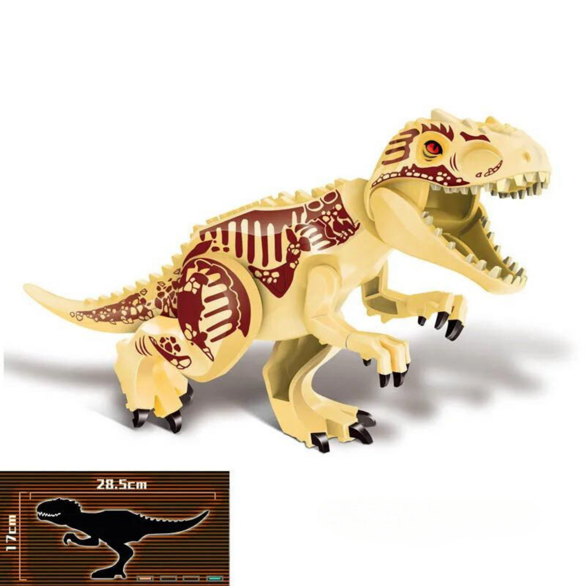 Dinosaur Building Figures – Yellow Indominus Rex