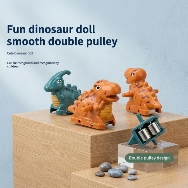 Dinosaur Chasing Race Track Game Set