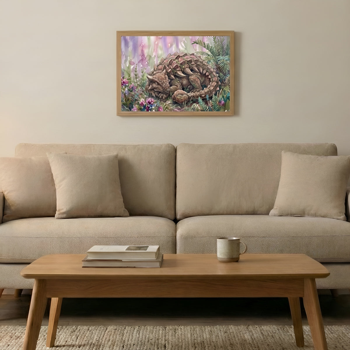 Ankylosaurus | Sleeping Dinosaurs Posters – 40 × 30 cm (15.7 × 11.8 in)