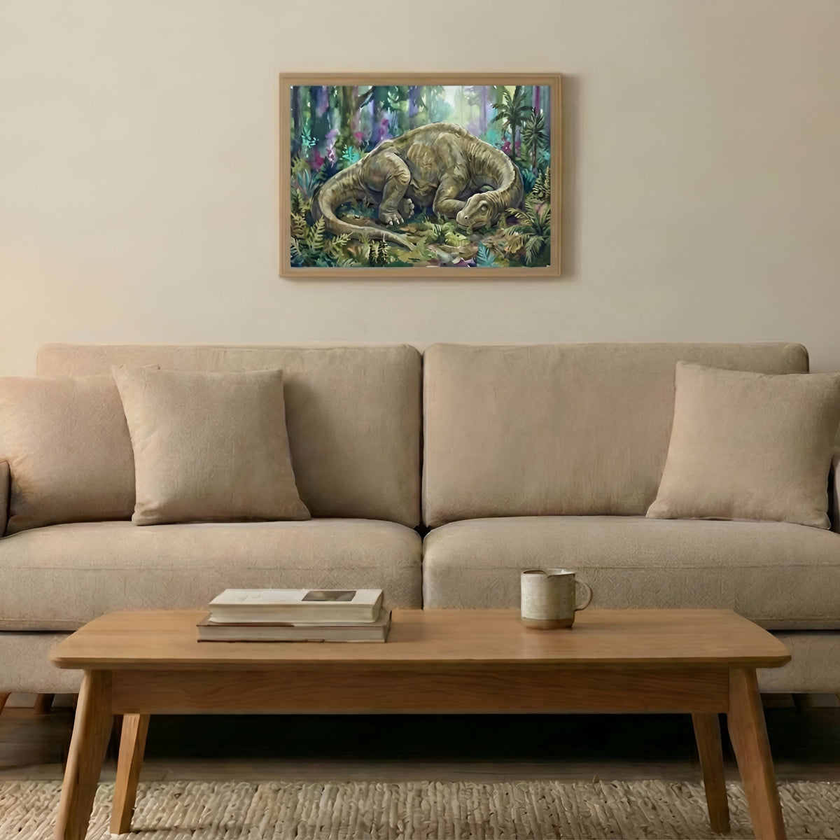 Brachiosaurus | Sleeping Dinosaurs Posters – 40 × 30 cm (15.7 × 11.8 in)