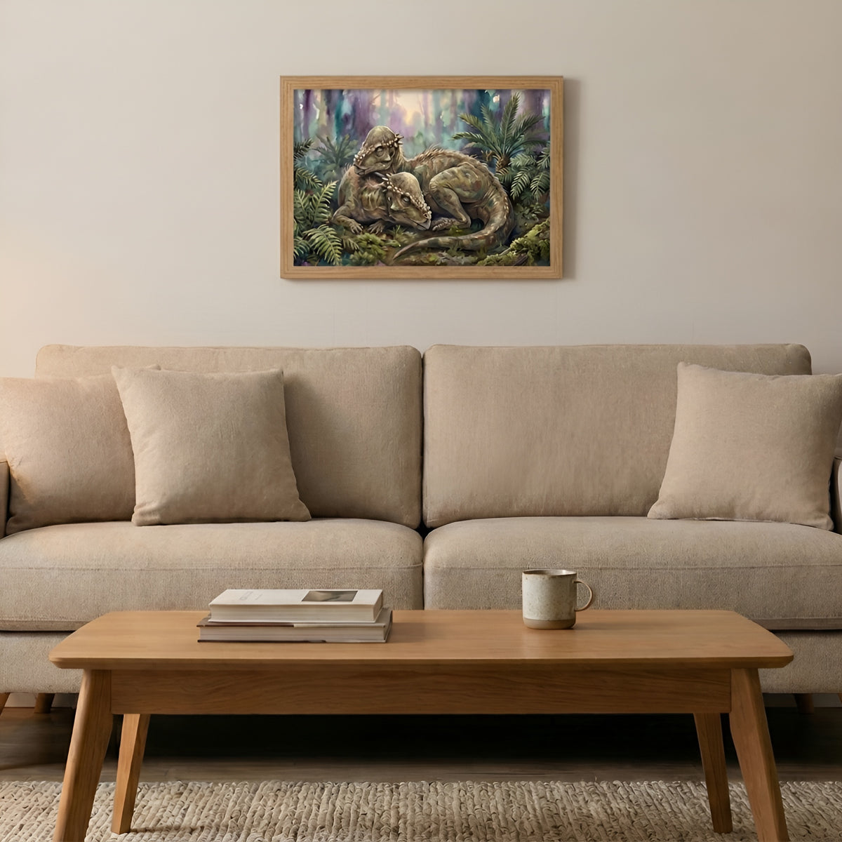 Pachycephalosaurus | Sleeping Dinosaurs Posters – 40 × 30 cm (15.7 × 11.8 in)