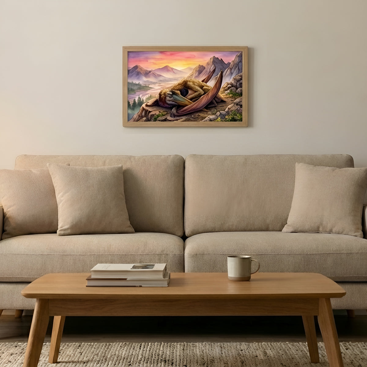 Quetzalcoatlus | Sleeping Dinosaurs Posters – 40 × 30 cm (15.7 × 11.8 in)