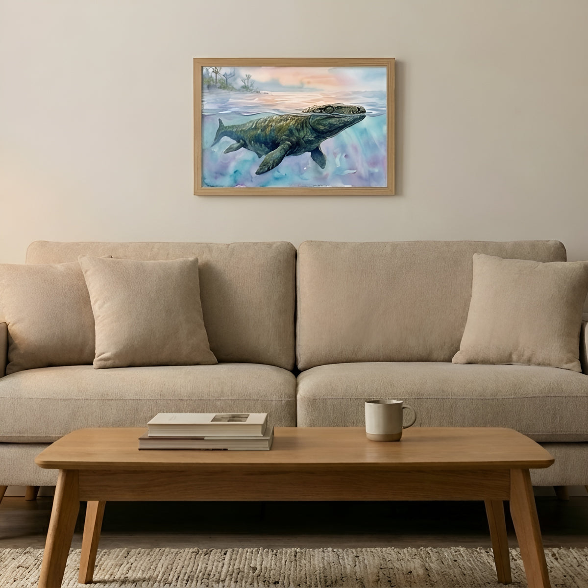 Mosasaurus | Sleeping Dinosaurs Posters – 40 × 30 cm (15.7 × 11.8 in)