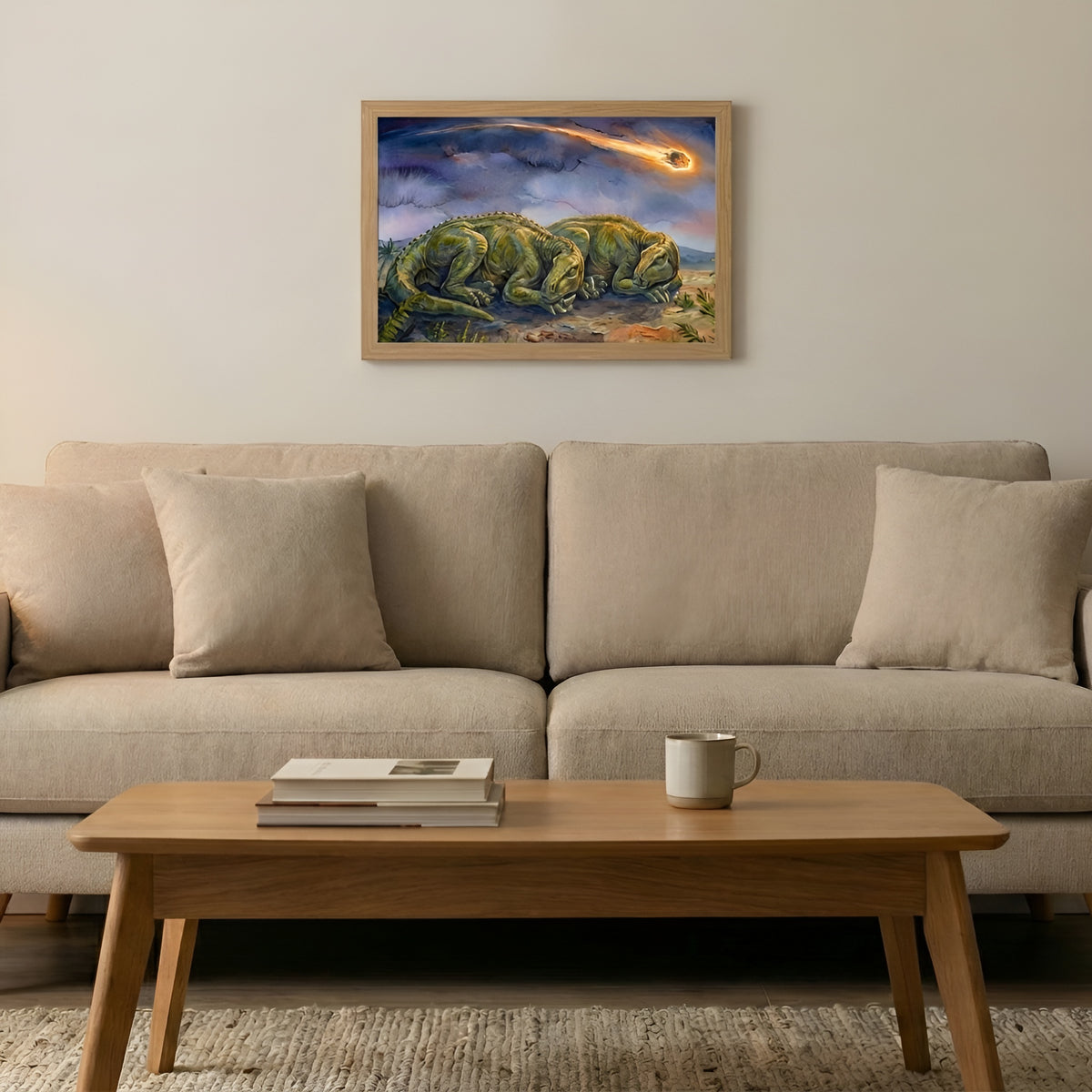 Iguanodon | Sleeping Dinosaurs Posters – 40 × 30 cm (15.7 × 11.8 in)