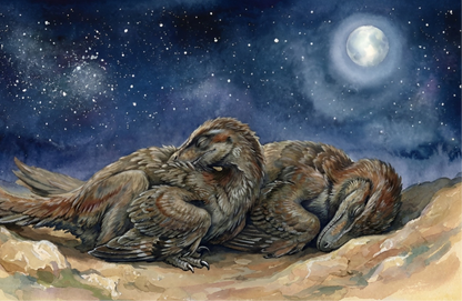 Velociraptor | Sleeping Dinosaurs Posters