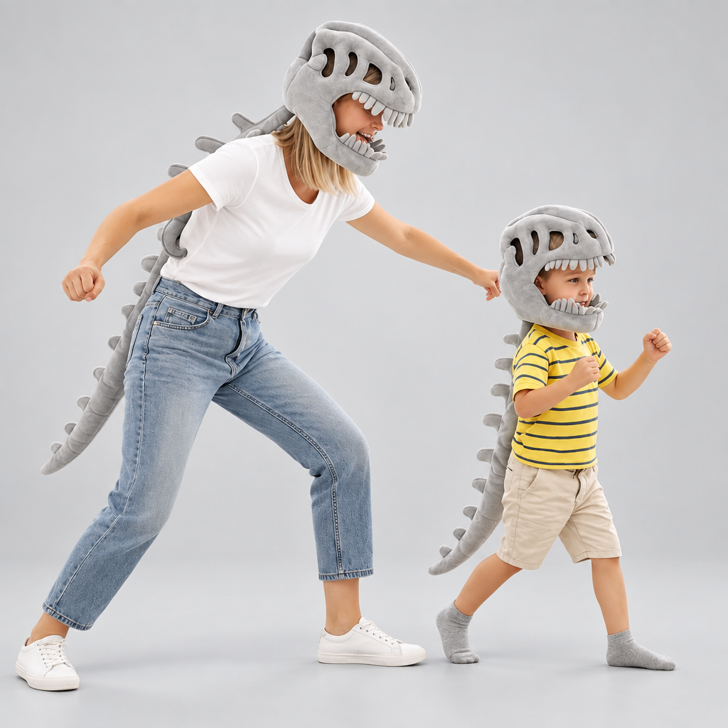 Dinosaur Skeleton Plush Cushion costume