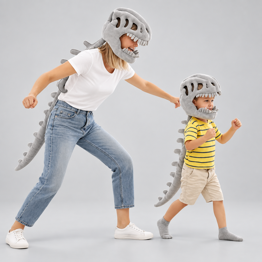 Dinosaur Skeleton Plush Cushion costume