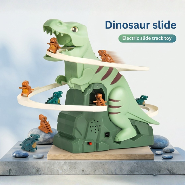 Dinosaur Chasing Race Track Game Set