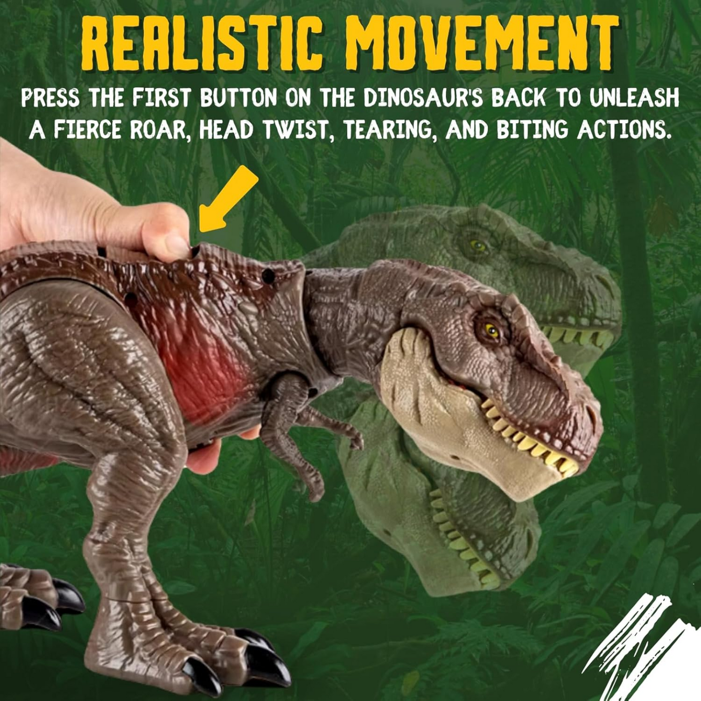 Rampaging T-Rex Toy – Lights, Roar & Dino Battle Action