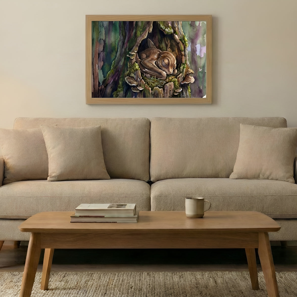 Anurognathus | Sleeping Dinosaurs Posters – 60 × 40 cm (23.6 × 15.7 in)
