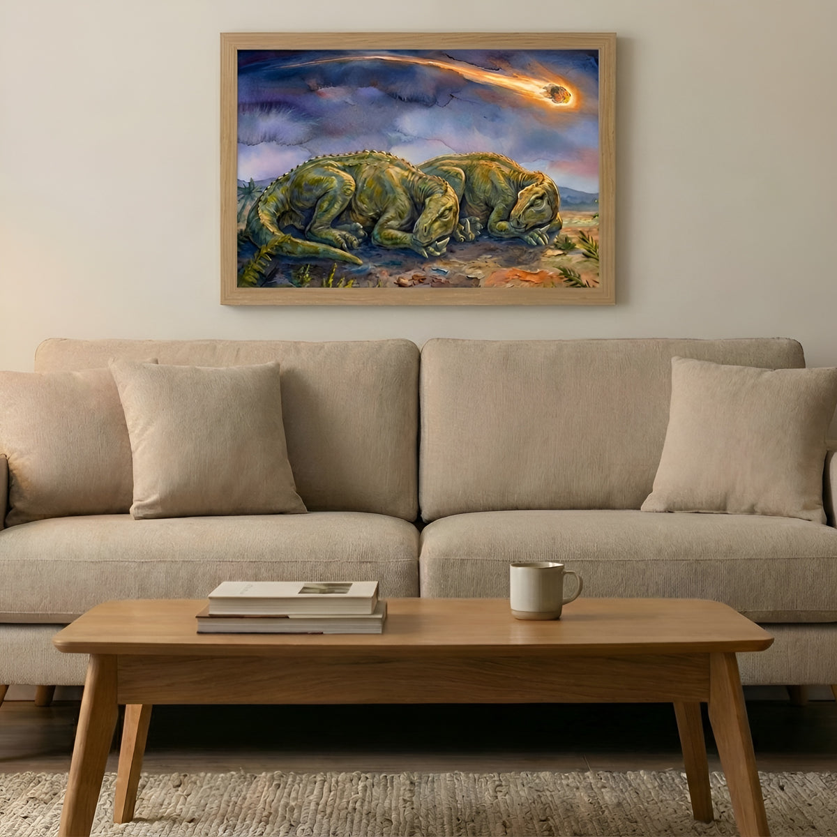 Iguanodon | Sleeping Dinosaurs Posters – 60 × 40 cm (23.6 × 15.7 in)