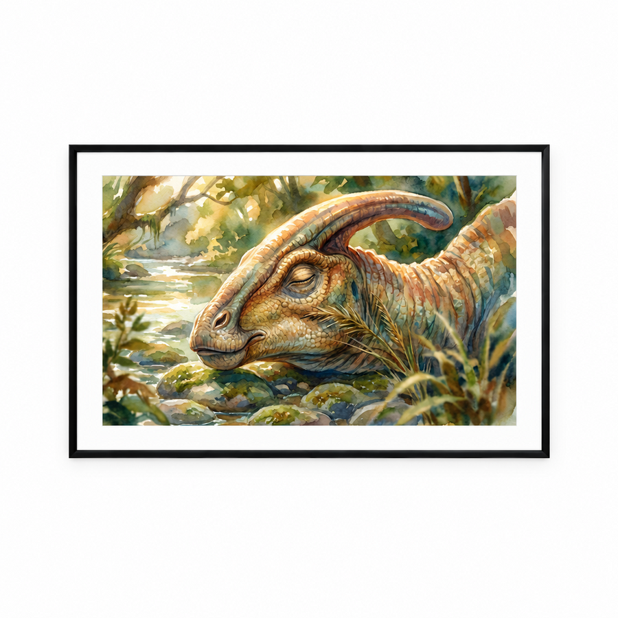 Parasaurolophus | Sleeping Dinosaurs Posters