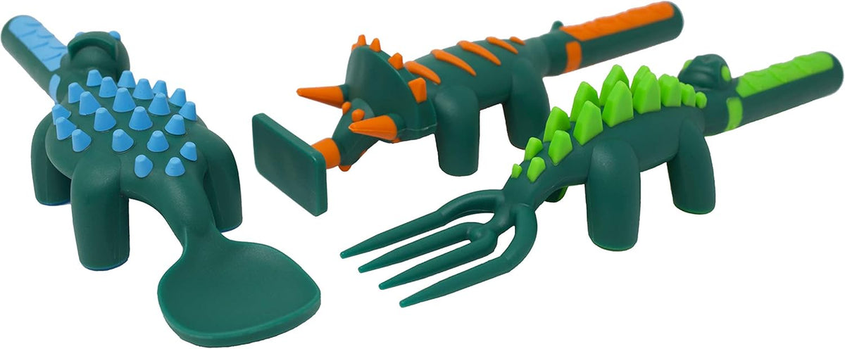 Dinosaur Dinnerware Plate & Utensil Set - photo 2