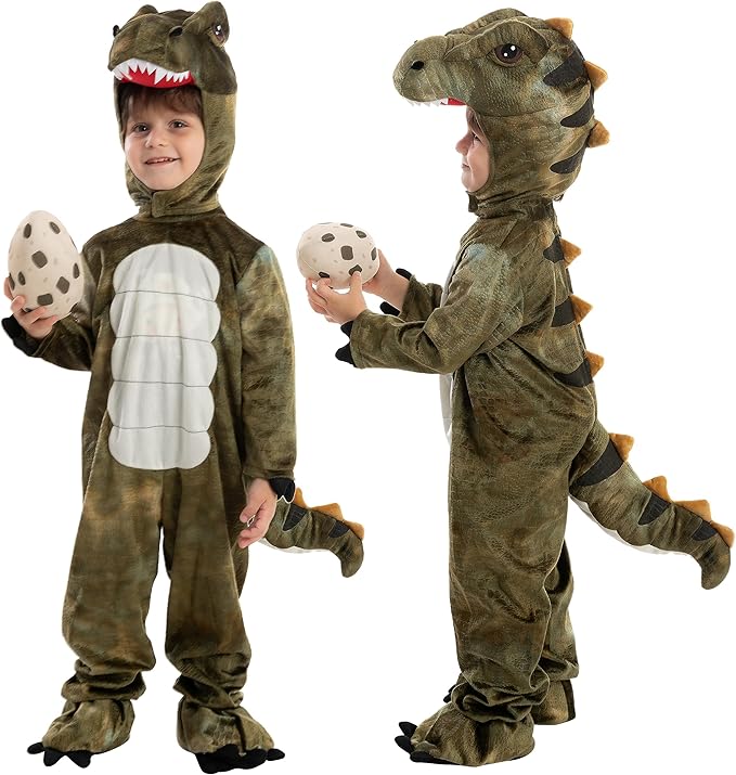 T-Rex Dinosaur Onesie/Costume – Brown / 110 / Brown / 120