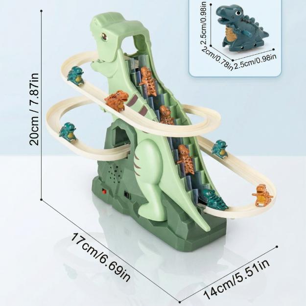 Dinosaur Chasing Race Track Game Set