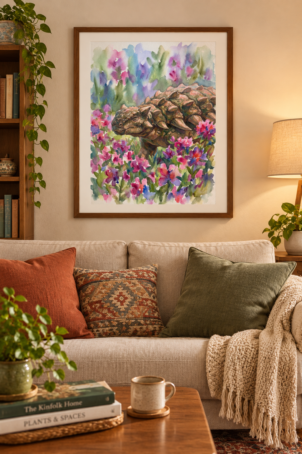 Ankylosaurus Dinosaur Painting