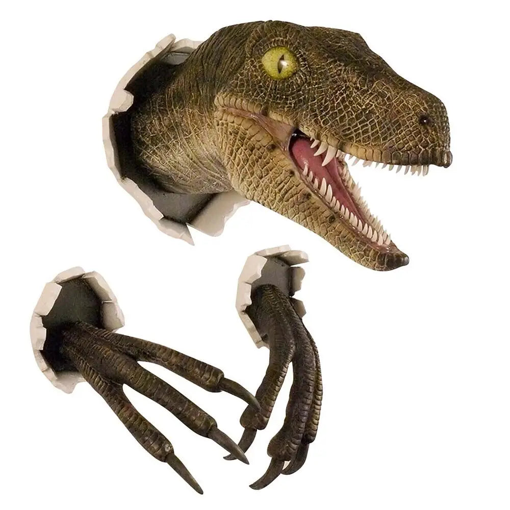 Hot 3D Wall Dinosaur Sculpture - Yellow - photo 4