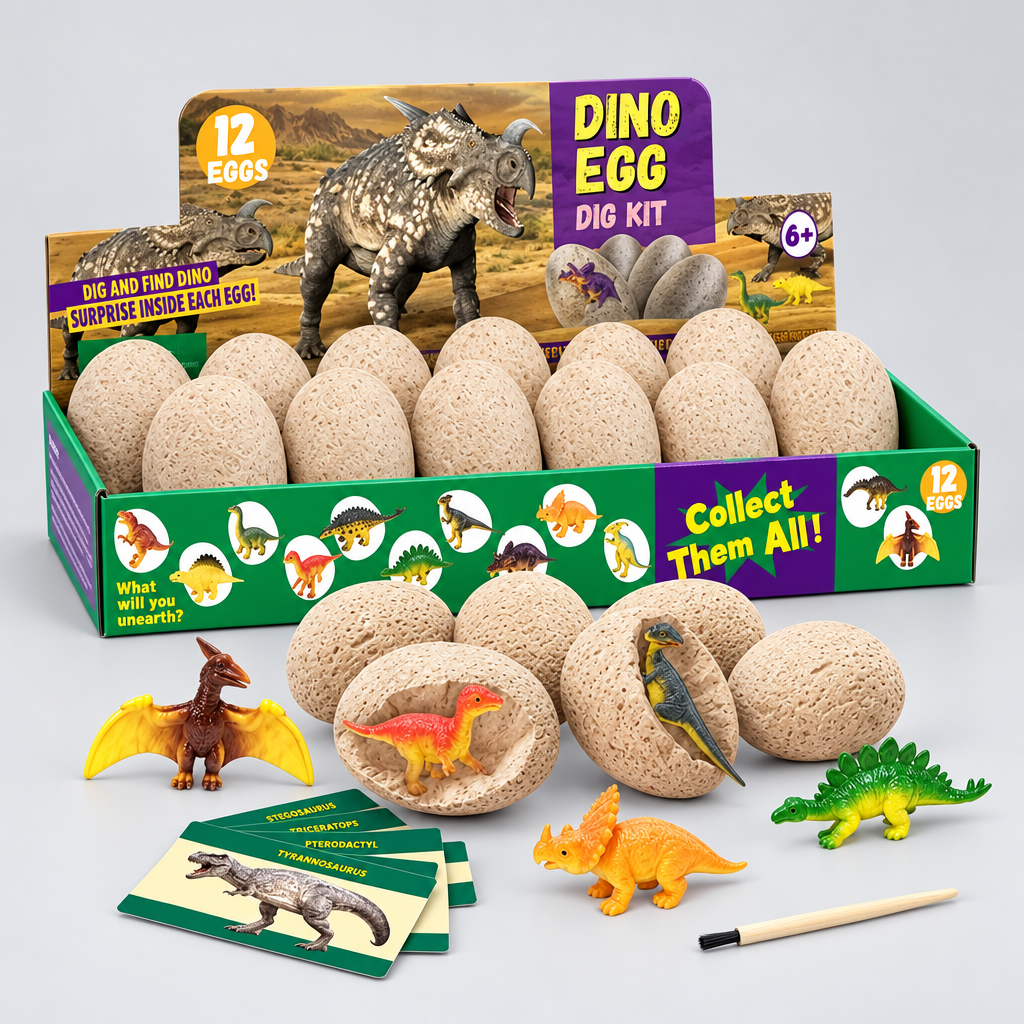 Set de excavación de huevos de dinosaurio