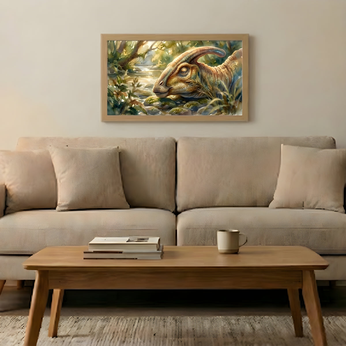 Parasaurolophus | Sleeping Dinosaurs Posters – 40 × 30 cm (15.7 × 11.8 in)