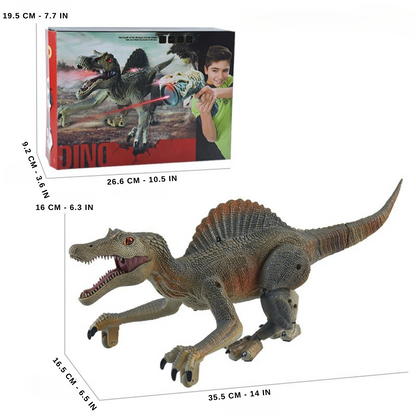 Ferngesteuerter laufender Spinosaurus-Dinosaurier – leichtes Jagen, Sprühen, Brüllen!